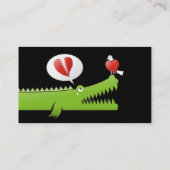 Alligator in Love Visitekaartje (Achterkant)
