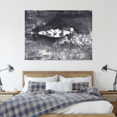 Alligator in Mysterieuze Wateren Canvas Afdruk (Insitu (Slaapkamer))