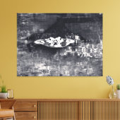 Alligator in Mysterieuze Wateren Canvas Afdruk (Insitu (Woonkamer))