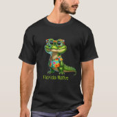Alligator in tropisch Shirt (Voorkant)