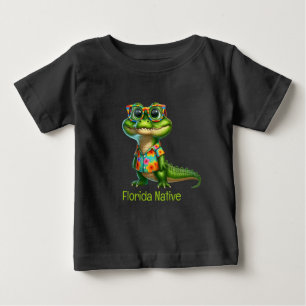 Alligator in tropisch Shirt