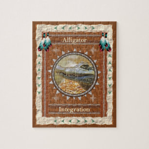 Alligator-integratie - Legpuzzel met cadeaudoos
