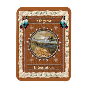 Alligator-integratie - Vinyl Flexi-magneet Magneet
