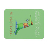 Alligator Investigator Vest Crocodile Animal Funny Magneet (Horizontaal)