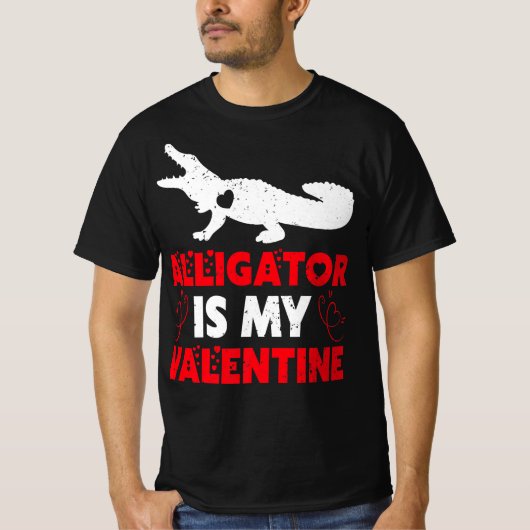 Alligator is mijn Valentijn T-shirt (Voorkant)