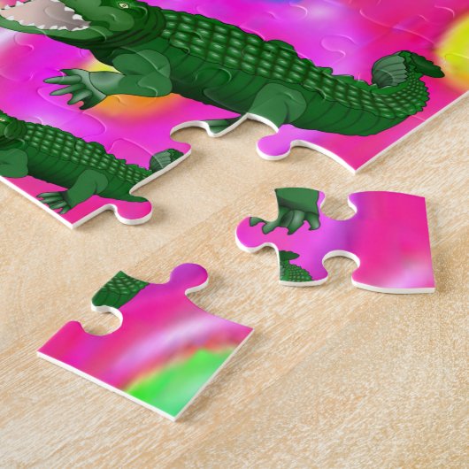 Alligator Jigzaag Puzzle Legpuzzel (Zijkant)