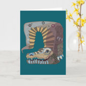 Alligator  kaart (Gele Bloem)