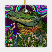 alligator keramisch Ornament (Voorkant)