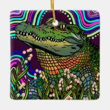 alligator keramisch Ornament