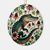  Alligator Keramisch Ornament (Links)