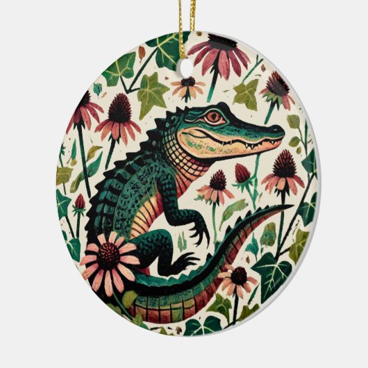  Alligator Keramisch Ornament (Links)