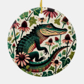  Alligator Keramisch Ornament (Achterkant)