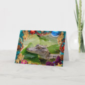 Alligator Kerst Kaart (Voorkant)