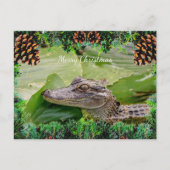 Alligator Kerst Kaart (Voorkant)