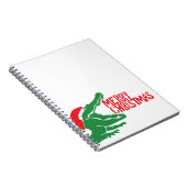 Alligator kerst notitieboek (Rechterzijde)
