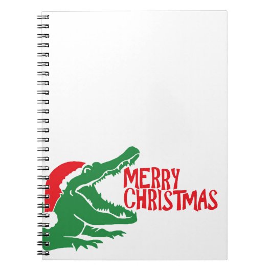 Alligator kerst notitieboek (Voorkant)
