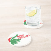 Alligator kerst onderzetter (Zijkant)