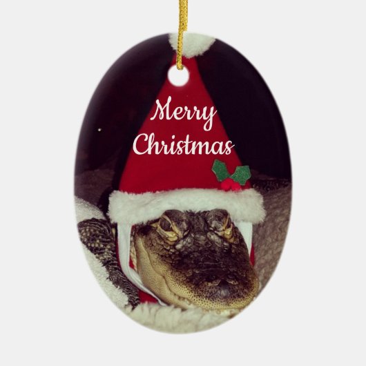 Alligator Kerst Ornament (Voorkant)