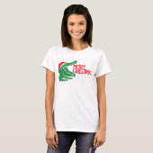 Alligator kerst T-Shirt (Voorkant volledig)