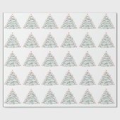 Alligator Kerstboom Grappige Krokodil Florida Cadeaupapier (Vlak)