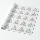 Alligator Kerstboom Grappige Krokodil Florida Cadeaupapier (Uitgerold)