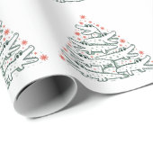 Alligator Kerstboom Grappige Krokodil Florida Cadeaupapier (Rol Hoek)