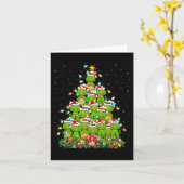Alligator Kerstboom verlichting Santa Alligator Ch Kaart (Gele Bloem)