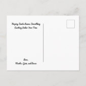 Alligator-kerstBriefkaart Briefkaart (Achterkant)