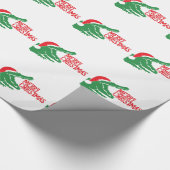 Alligator kerstpapier cadeaupapier (Hoek)