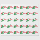 Alligator kerstpapier cadeaupapier (Vlak)