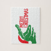 Alligator kerstpuzzel legpuzzel (Verticaal)