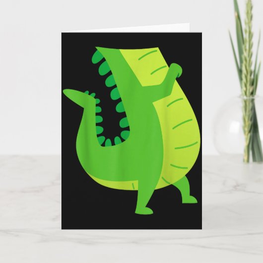 Alligator Kostuum - Gator Krokodil Dierentuin Dier Kaart (Voorkant)