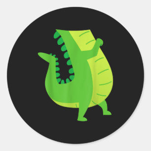Alligator Kostuum - Kaaiman Krokodil Dierentuin Di Ronde Sticker