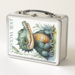 Alligator Krokodil baby dier waterverf school