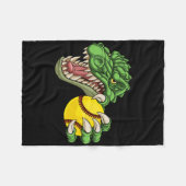 Alligator Krokodil Dinosaur Zachte Karakter Fleece Deken (Voorkant (Horizontaal))