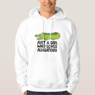 Alligator Krokodil Gewoon Een Meisje Dat Van Allig Hoodie