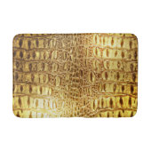 Alligator/krokodil Huin Shiny Gold Badmat (Voorkant)