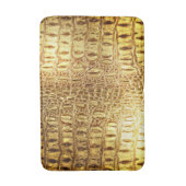 Alligator/krokodil Huin Shiny Gold Badmat (Voorkant Verticaal)