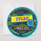 ALLIGATOR KROKODIL MOERAS Verjaardagsfeest Kaart (Voorkant)