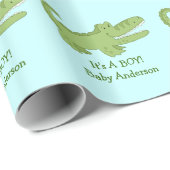 Alligator/krokodil omslagpapier cadeaupapier (Rol Hoek)