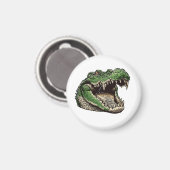 Alligator, krokodil, reptiel magneet (Voorkant / Achterkant)