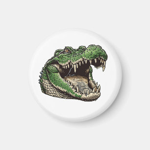 Alligator, krokodil, reptiel magneet