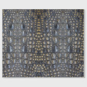 Alligator krokodil reptiel patroon huid cadeaupapier (Vlak)