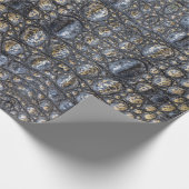 Alligator krokodil reptiel patroon huid cadeaupapier (Hoek)