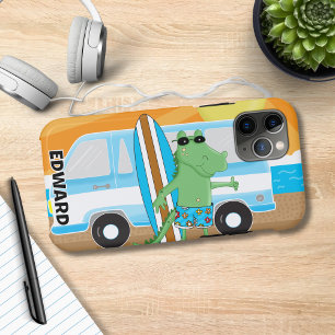 Alligator krokodil Retro Van Sunshine Surven Board Case-Mate iPhone Case
