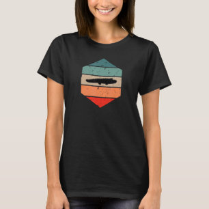 Alligator Krokodil Retro Zonsondergang Liefhebber T-shirt
