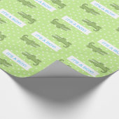 Alligator/krokodilpapier (Gepersonaliseerd) Cadeaupapier (Hoek)