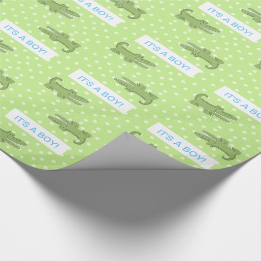 Alligator/krokodilpapier (Gepersonaliseerd) Cadeaupapier (Hoek)