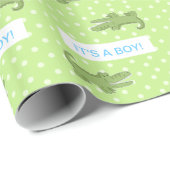 Alligator/krokodilpapier (Gepersonaliseerd) Cadeaupapier (Rol Hoek)