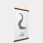 Alligator Kwekerij Wandkunst Hangend Wandkleed (Gebogen)